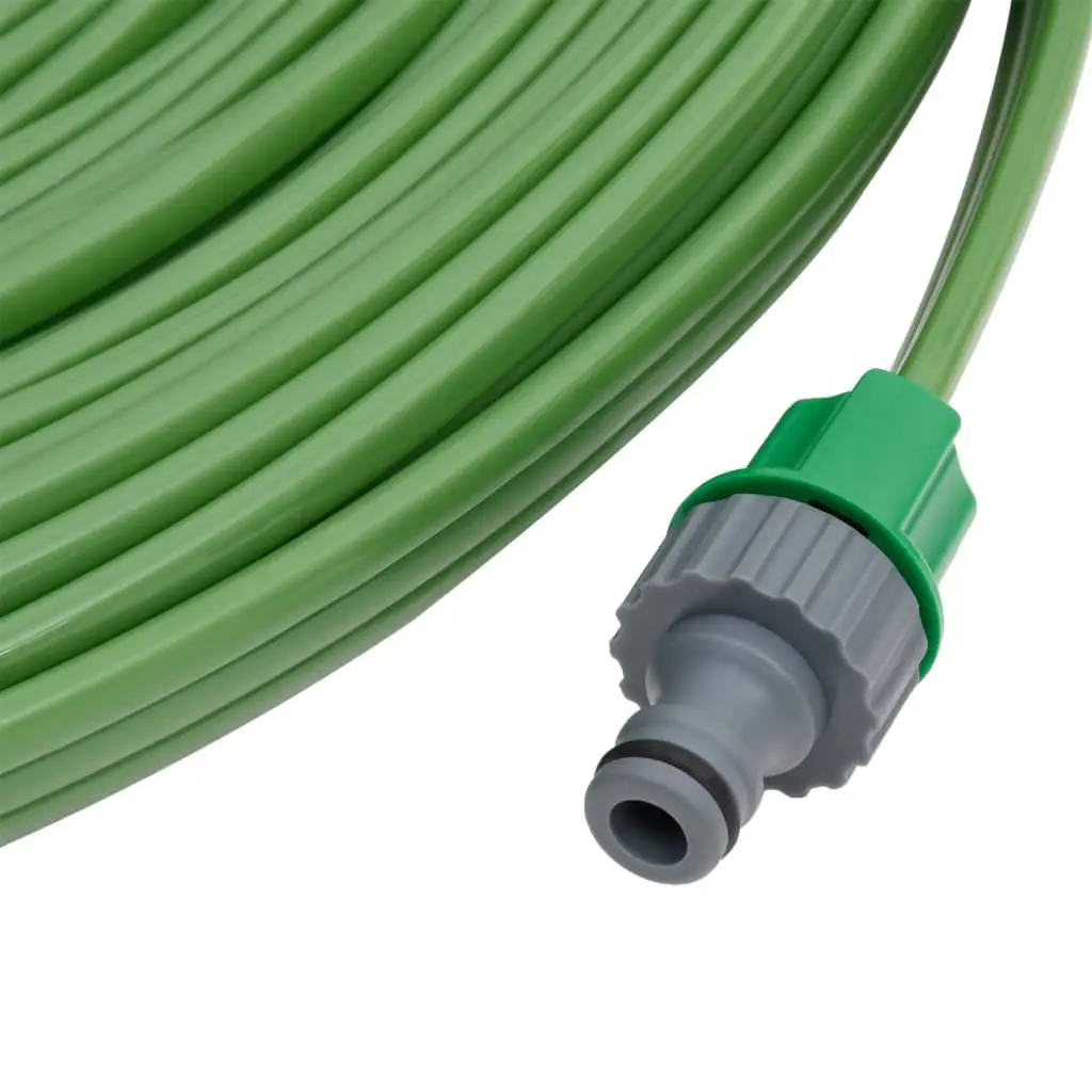 3-Tube Sprinkler Hose Garden Watering Irrigation System 22.5m Green PVC