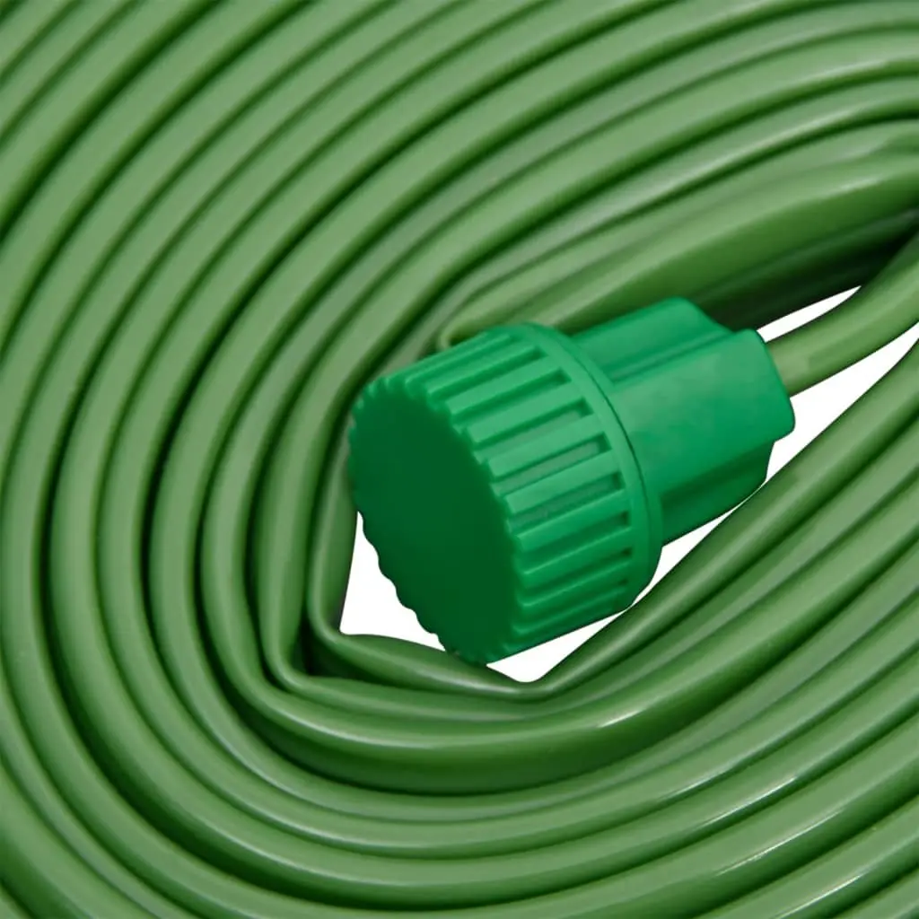 3-Tube Sprinkler Hose Garden Watering Irrigation System 22.5m Green PVC