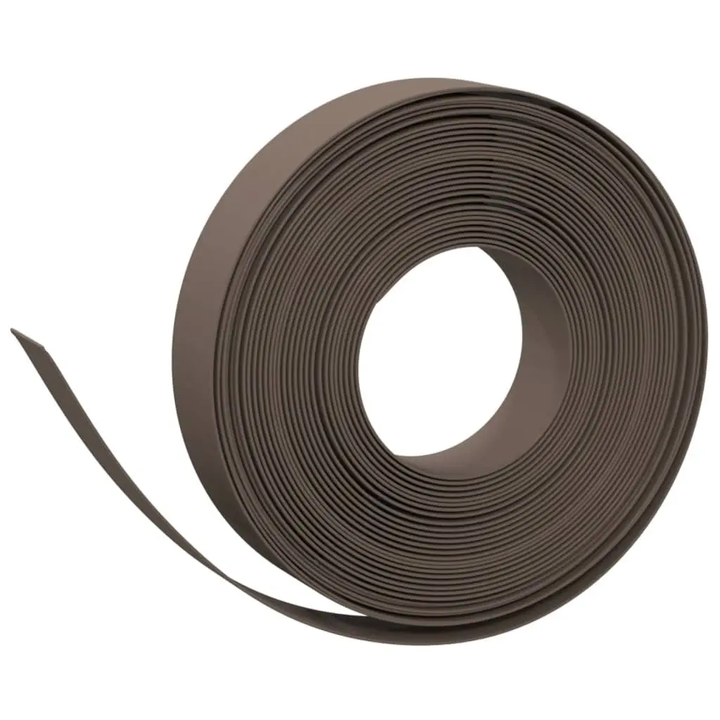 Garden Edging Border Flexible Lawn Edge 10m Brown