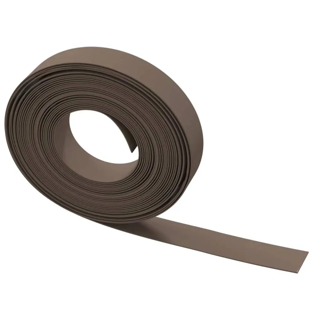 Garden Edging Border Flexible Lawn Edge 10m Brown