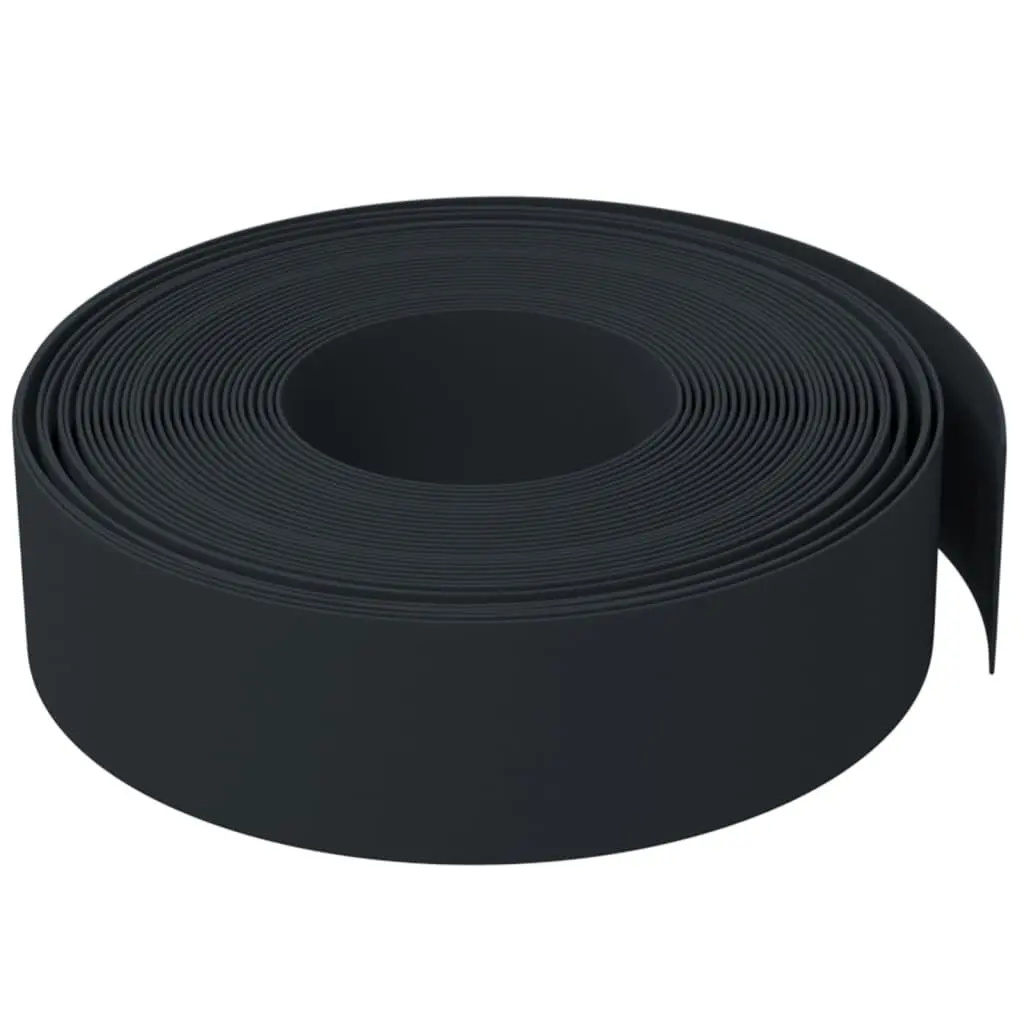 Garden Edging Flexible Lawn Border 10m Black