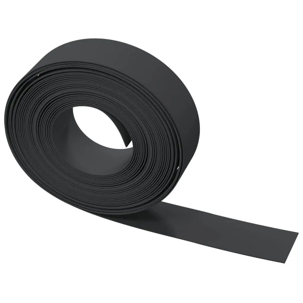 Garden Edging Flexible Lawn Border 10m Black