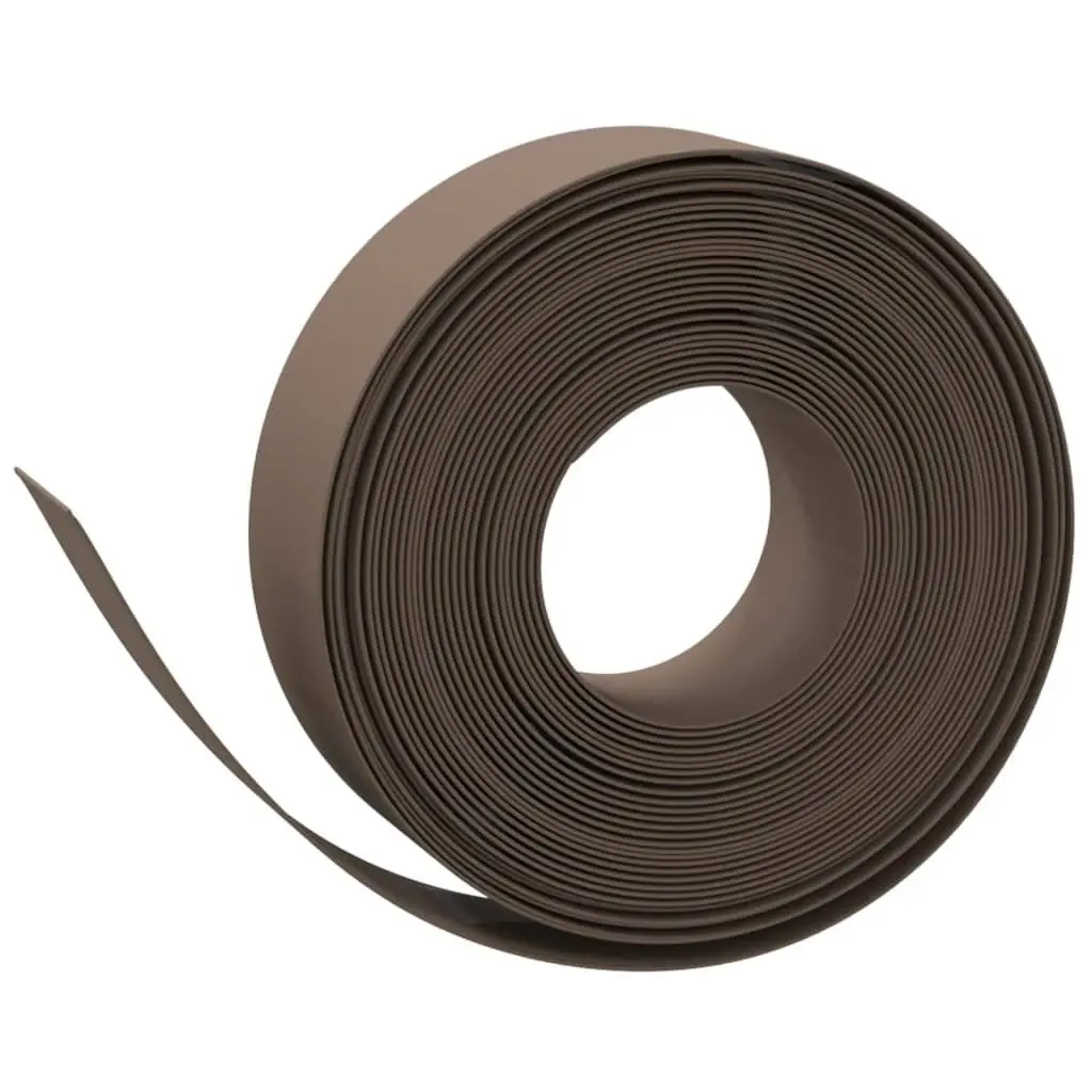 Garden Edging 10m Flexible Brown Lawn Edge Landscaping Flower Bed Barrier