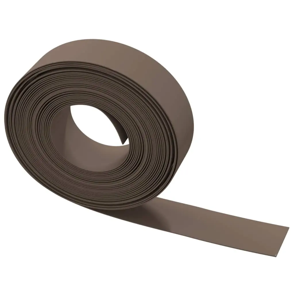 Garden Edging 10m Flexible Brown Lawn Edge Landscaping Flower Bed Barrier
