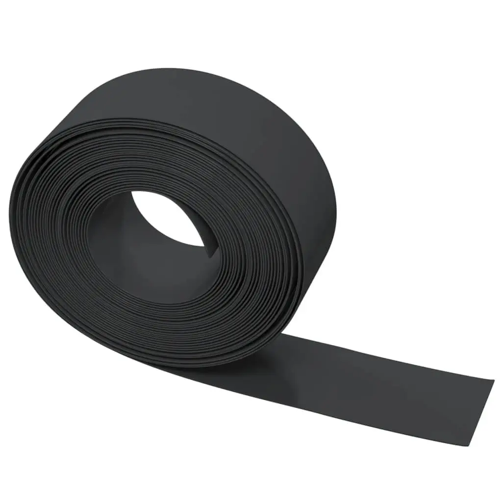 Garden Edging Flexible Lawn Border 10m Black Path Edging Barrier