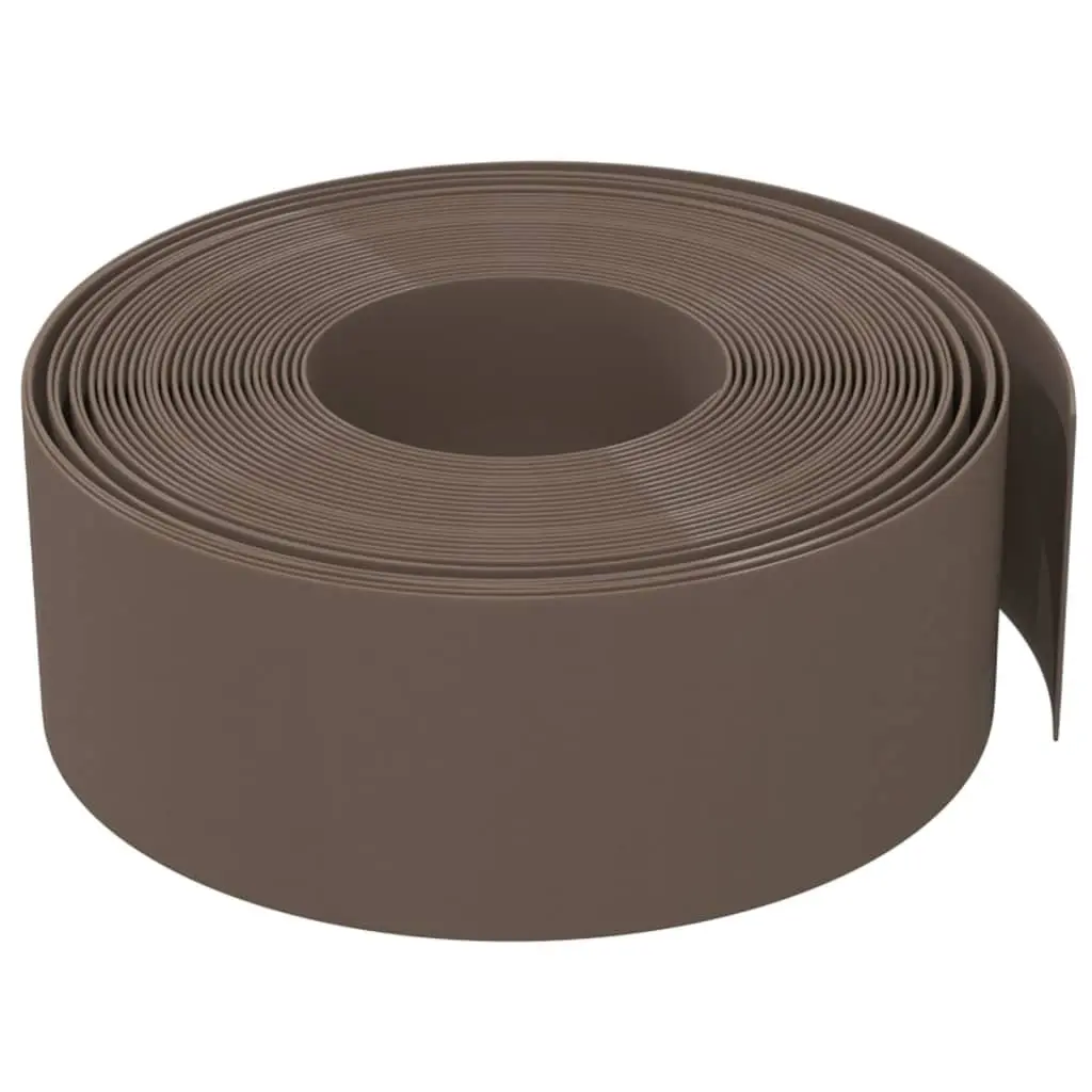 Garden Edging Border Flexible Lawn Edge 10m Brown