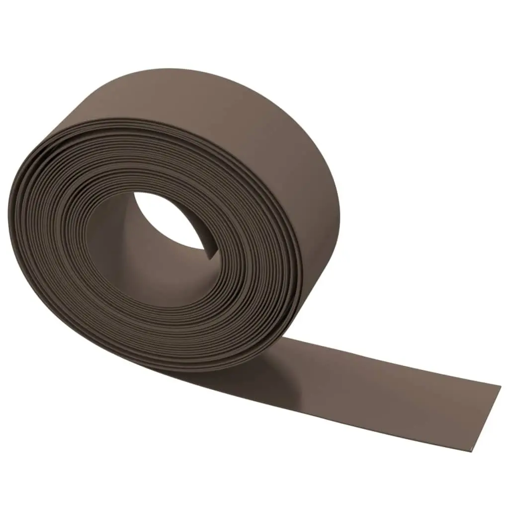 Garden Edging Border Flexible Lawn Edge 10m Brown