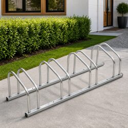 Reliable 4-Bike Stand with Steel Construction