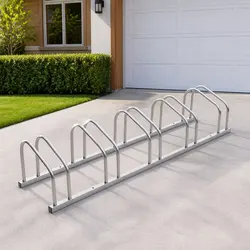 Reassuring 5-Bike Rack for Families - Galvanised Steel
