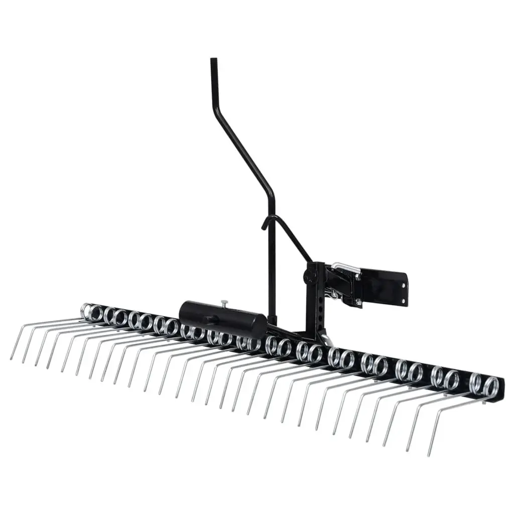 Scarifier Attachment Ride-on Mower Lawn Aerator 109cm Wide Silver