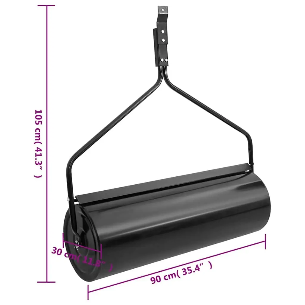 Garden Lawn Roller Tool 63L Capacity Iron Frame Aerator Multicolour