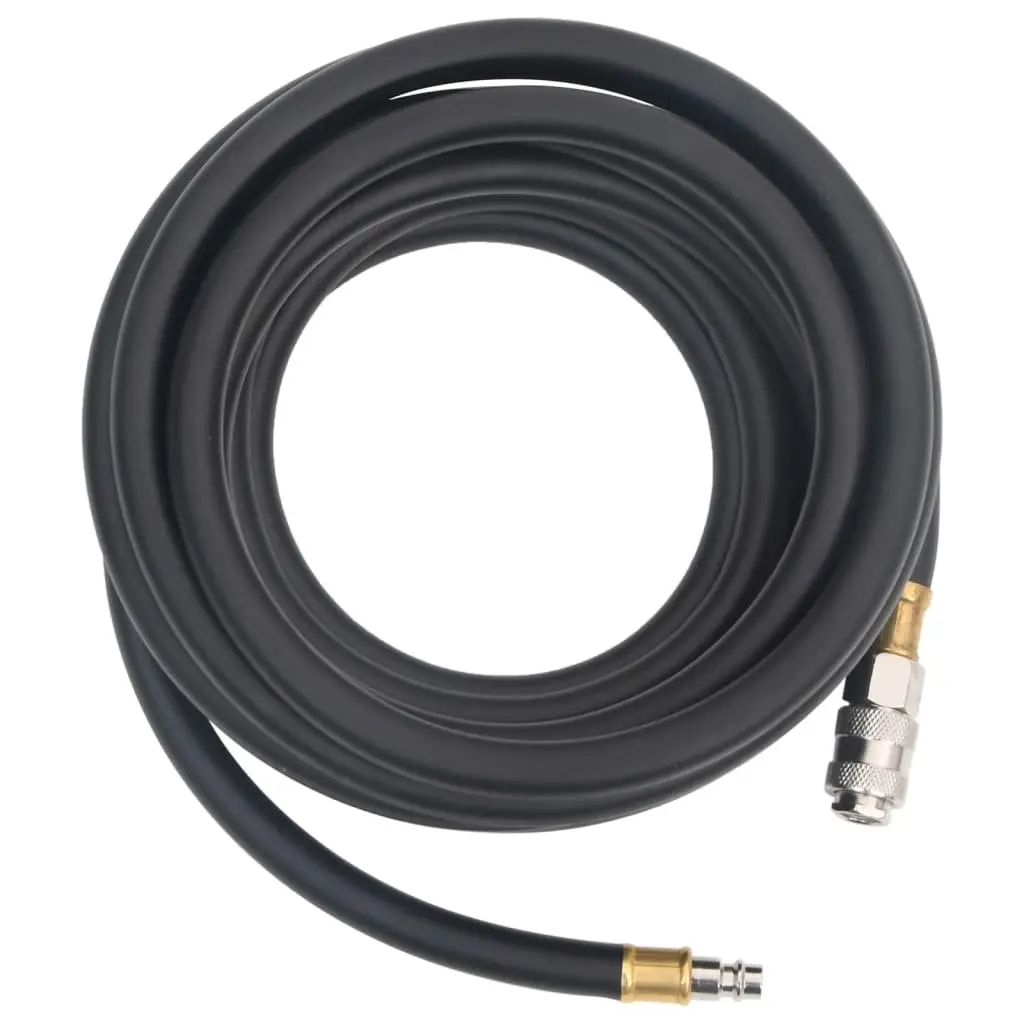 Hybrid Air Hose 2M Pneumatic Compressor Hose 3/8" BSPT Quick Coupler Black
