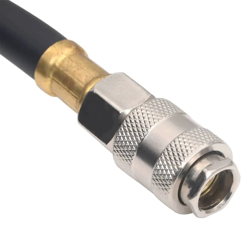 Hybrid Air Hose 20m 0.6" Black Rubber PVC Pneumatic Compressor Hose 20 Bar