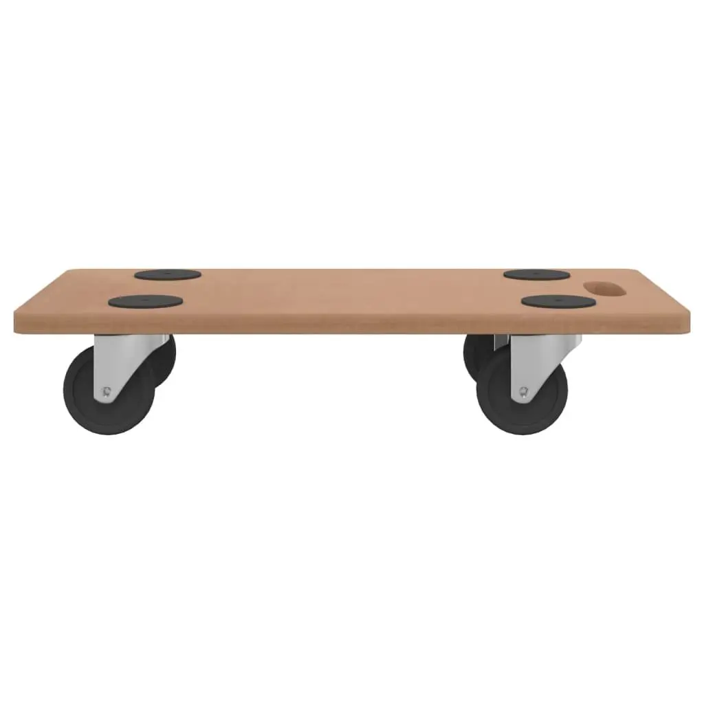 Dolly Trolleys 6 Pack Moving Platform Anti-Slip Castors Brown