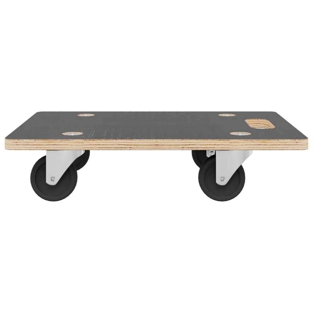 Transport Trolley Moving Furniture Dolly 80x55x11.5cm Grey 2 Piece
