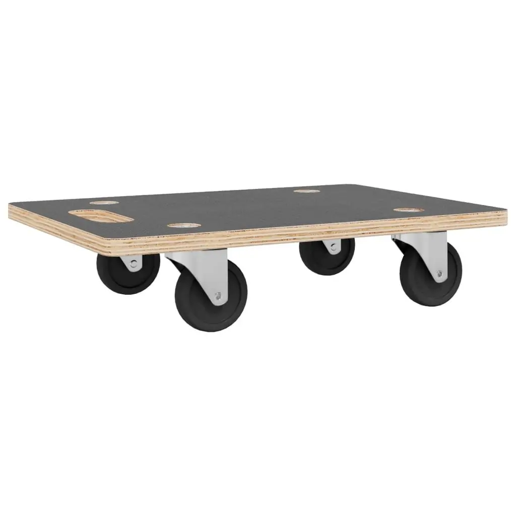 Transport Trolley Moving Furniture Dolly 80x55x11.5cm Grey 2 Piece