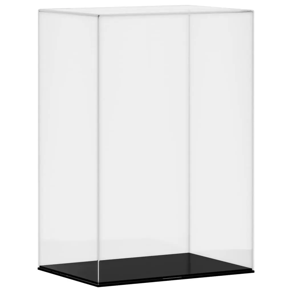 Acrylic Display Box Dustproof Showcase Case 17 x 12 x 25 cm Transparent