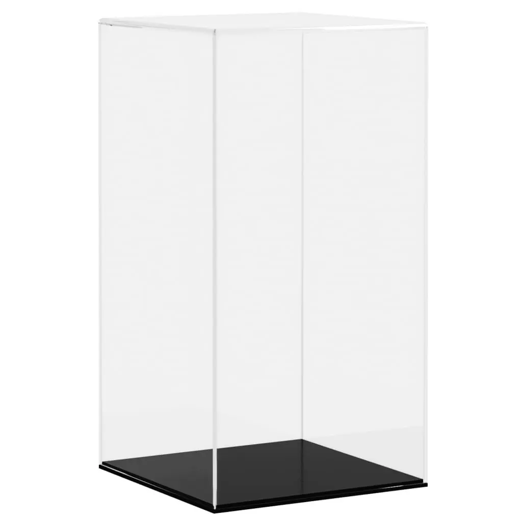 Acrylic Display Box Dustproof Collectibles Case 20x20x38 cm Transparent
