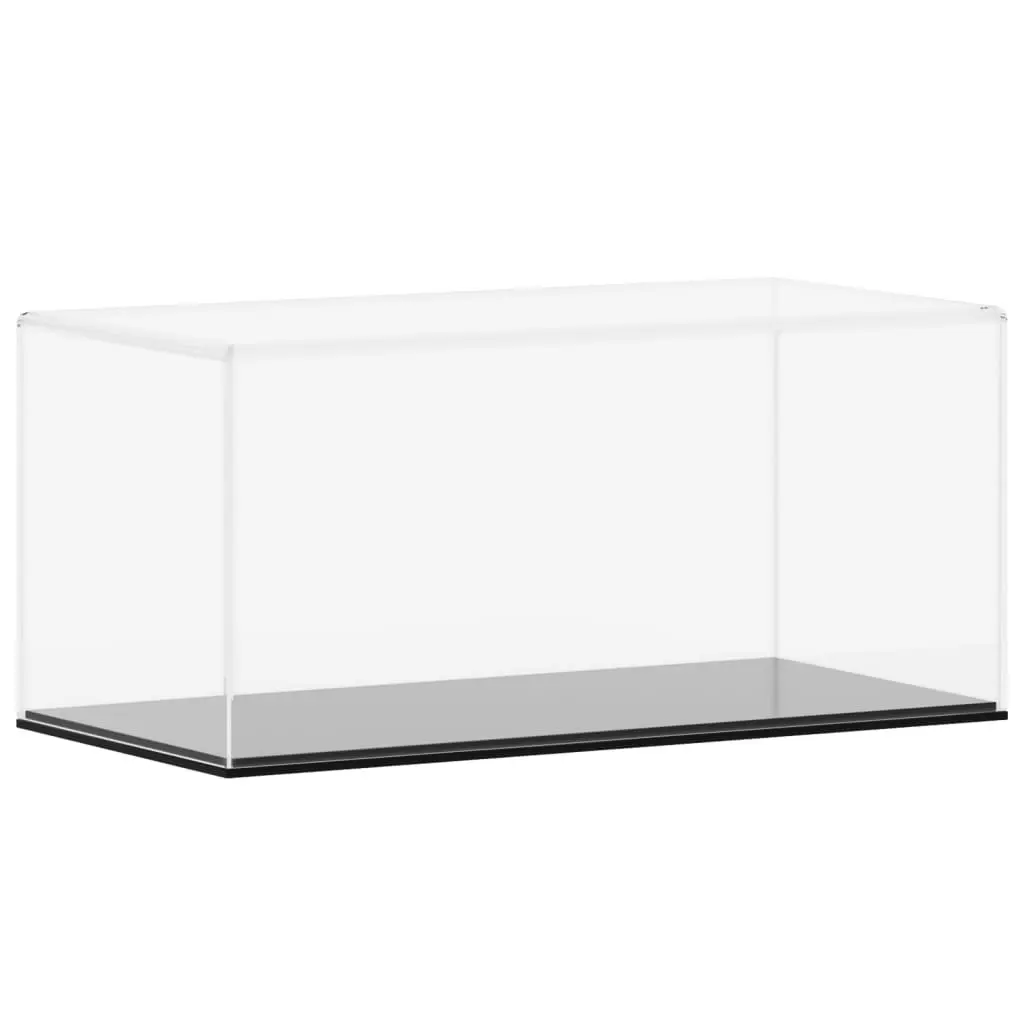 Acrylic Display Box Clear Dustproof 30 x 15 x 14 cm Transparent