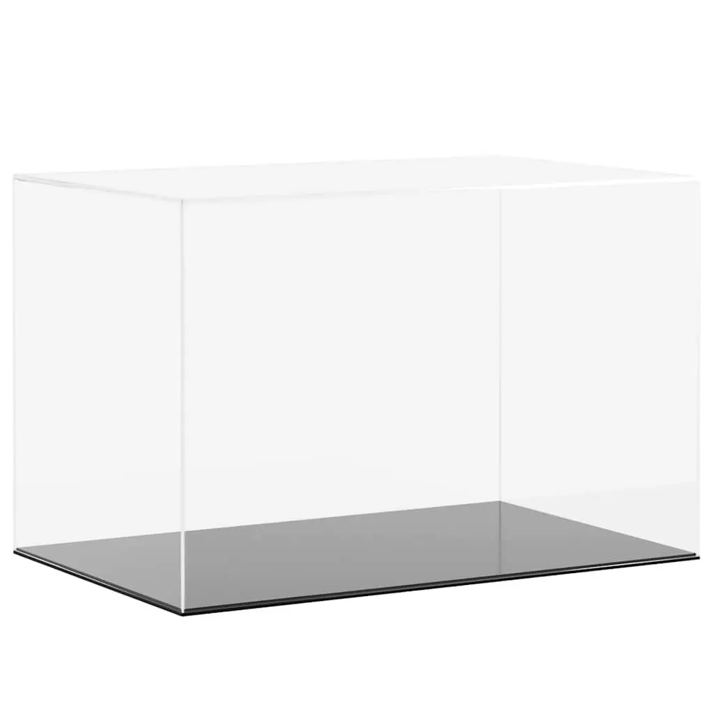 Acrylic Display Box Dustproof Showcase Case 56x36x37cm Transparent