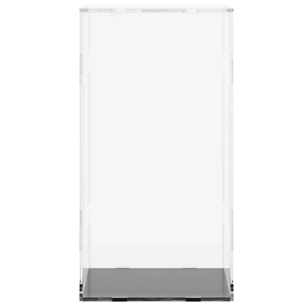 Acrylic Display Box Dustproof Showcase 20x20x38cm Transparent