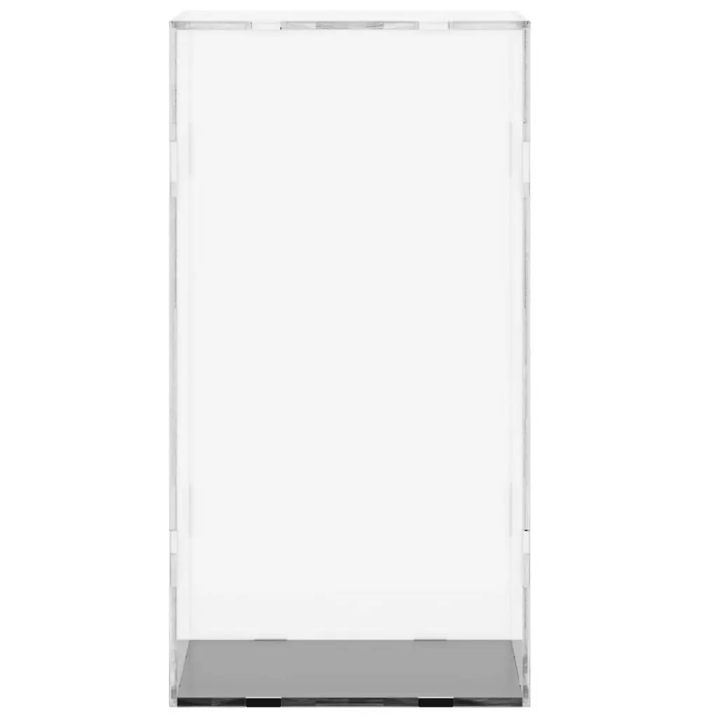 Acrylic Display Box Dustproof Showcase 20x20x38cm Transparent