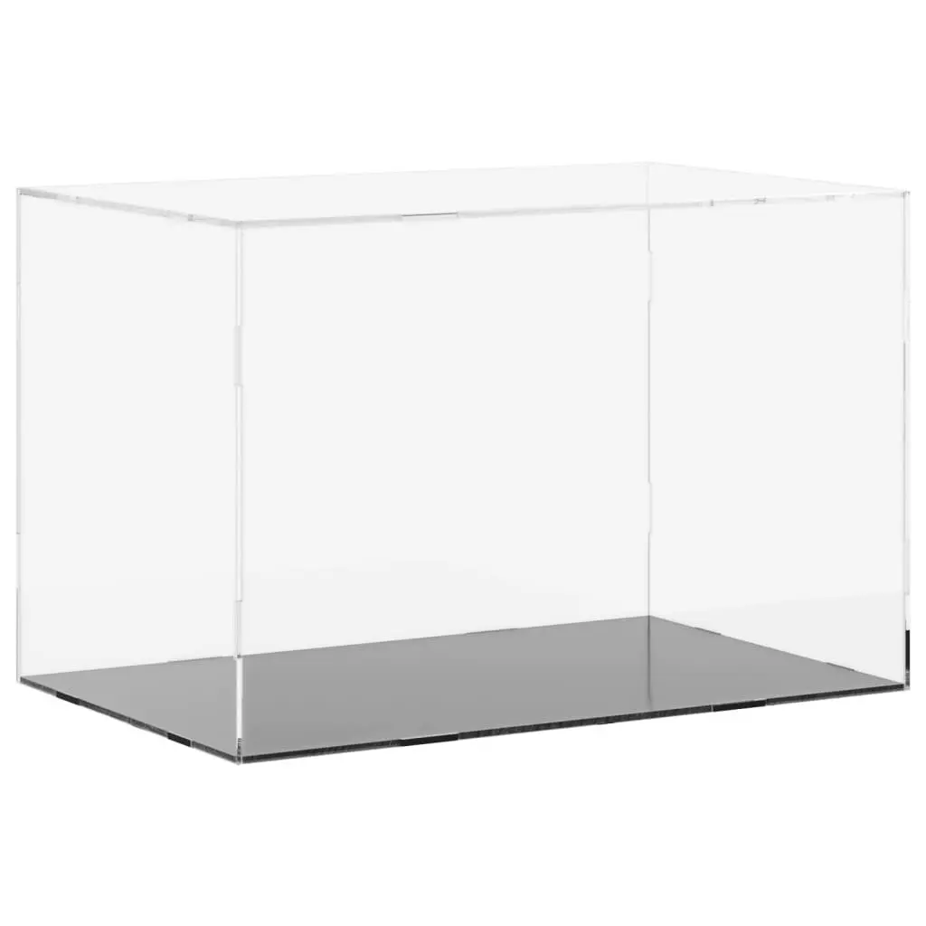 Acrylic Display Box Dustproof Showcase Case 56x36x37cm Transparent