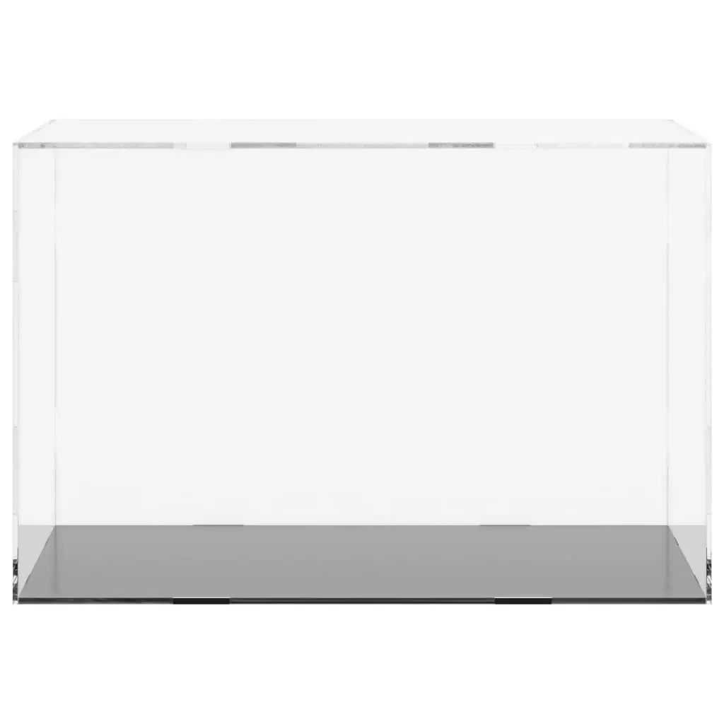 Acrylic Display Box Dustproof Showcase Case 56x36x37cm Transparent
