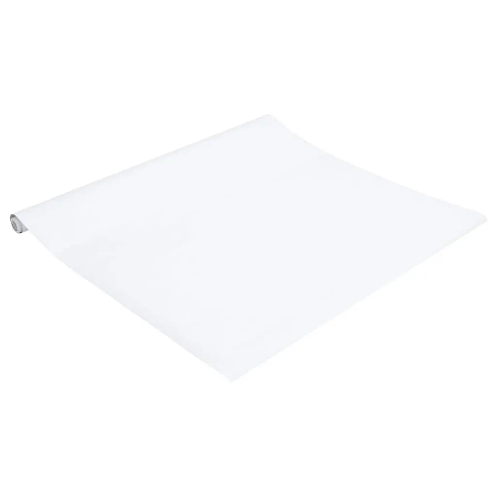 Self-Adhesive Matte White Furniture Sticker Decorative Film 90x500cm PVC Roll