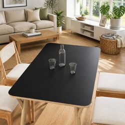 Practical Matte Black Furniture Sticker for Everyday Use 90x500cm