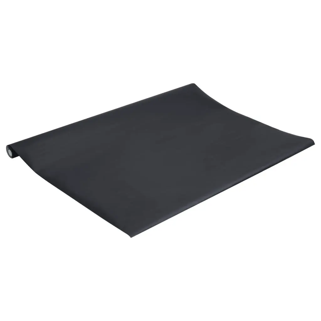 Self-Adhesive Furniture Sticker Vinyl Wrap Protection 90x500cm Matte Black