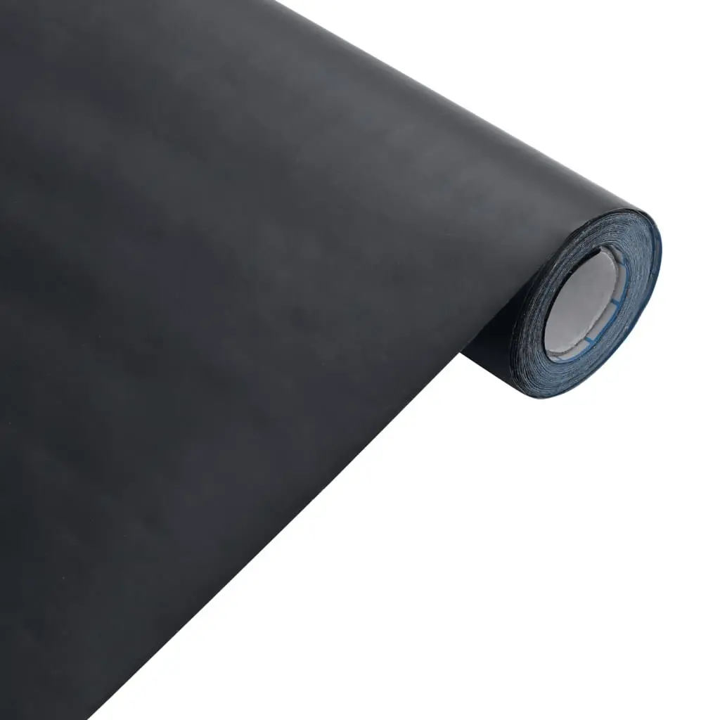 Self-Adhesive Furniture Sticker Vinyl Wrap Protection 90x500cm Matte Black