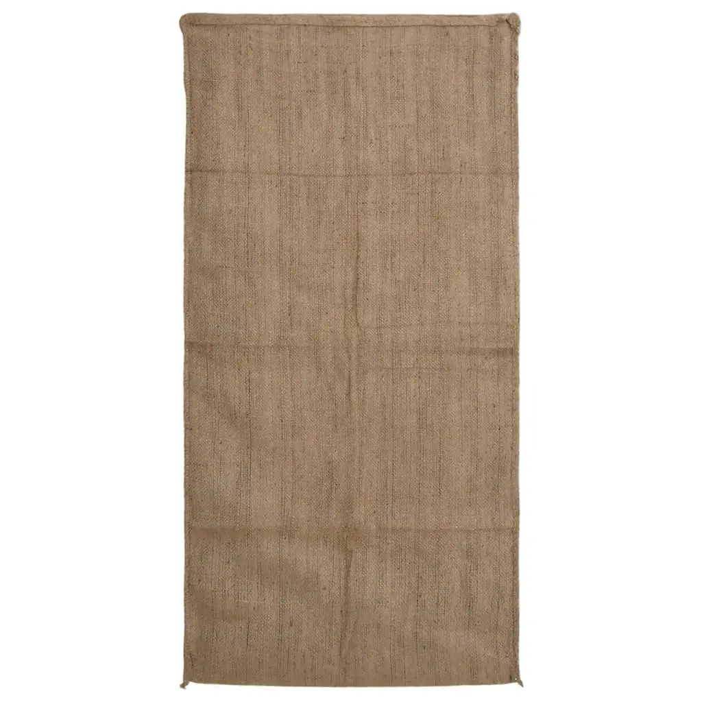 Jute Sacks 10 pcs 65x135 cm Storage Bags Hessian Burlap Garden Multipurpose