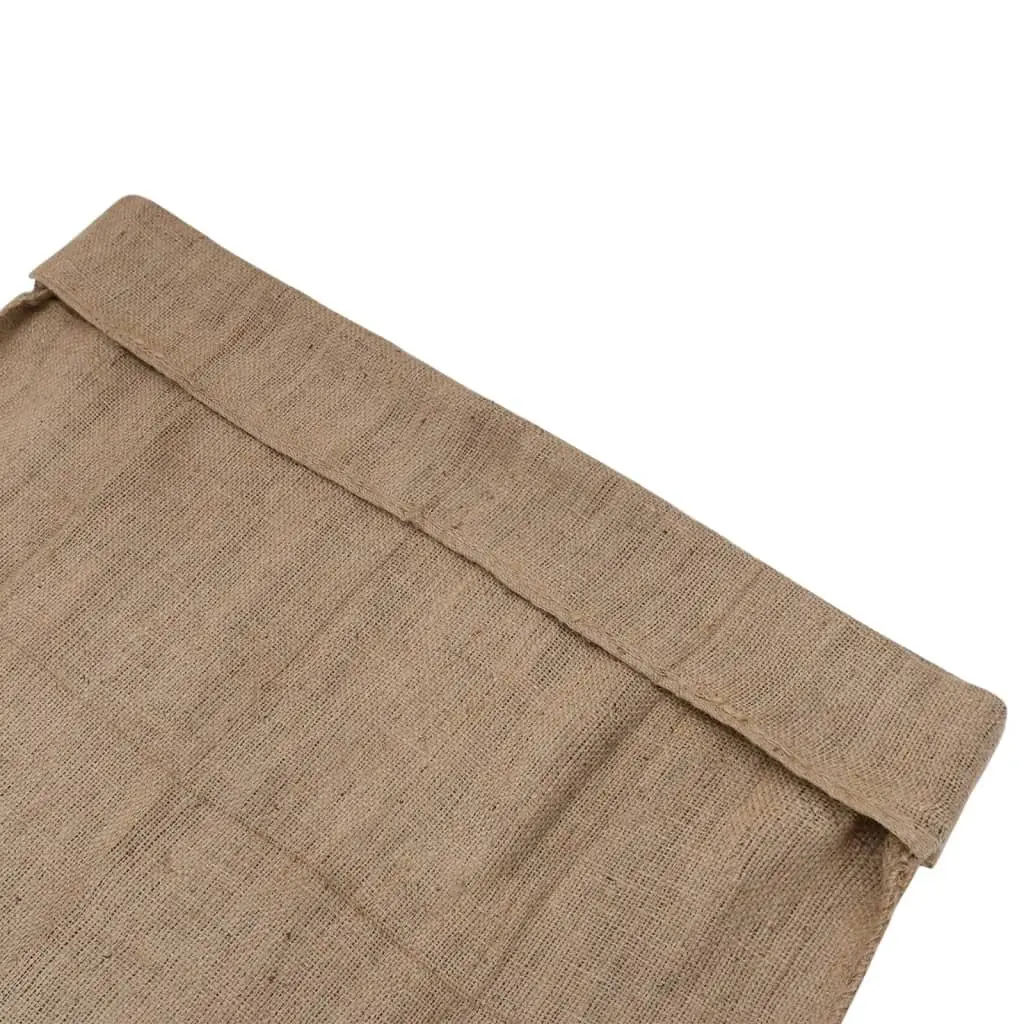 Jute Sacks Storage Bags 100x110 cm Brown 10 Piece Burlap Hessian Garden Multipurpose