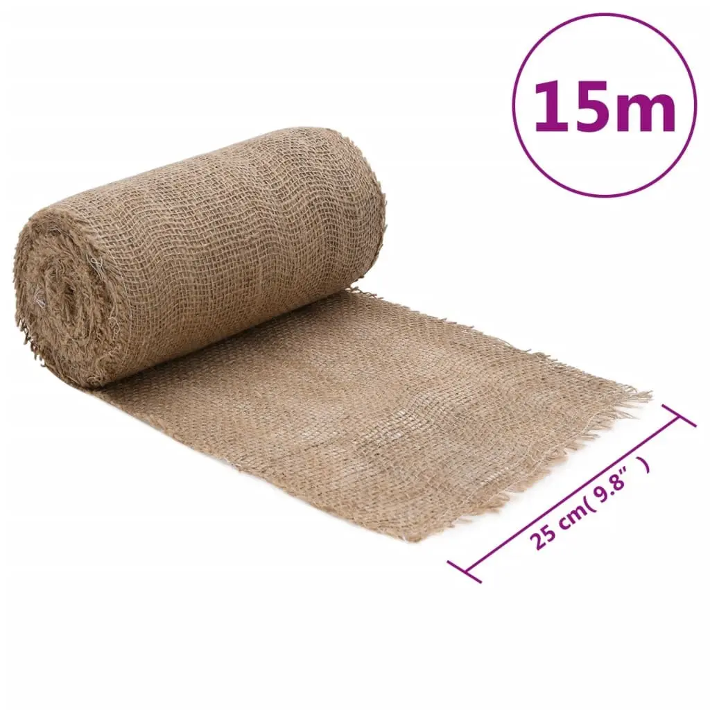 Jute Roll Natural Burlap Runner 0.25m x 15m Wedding Party Home Decor Craft