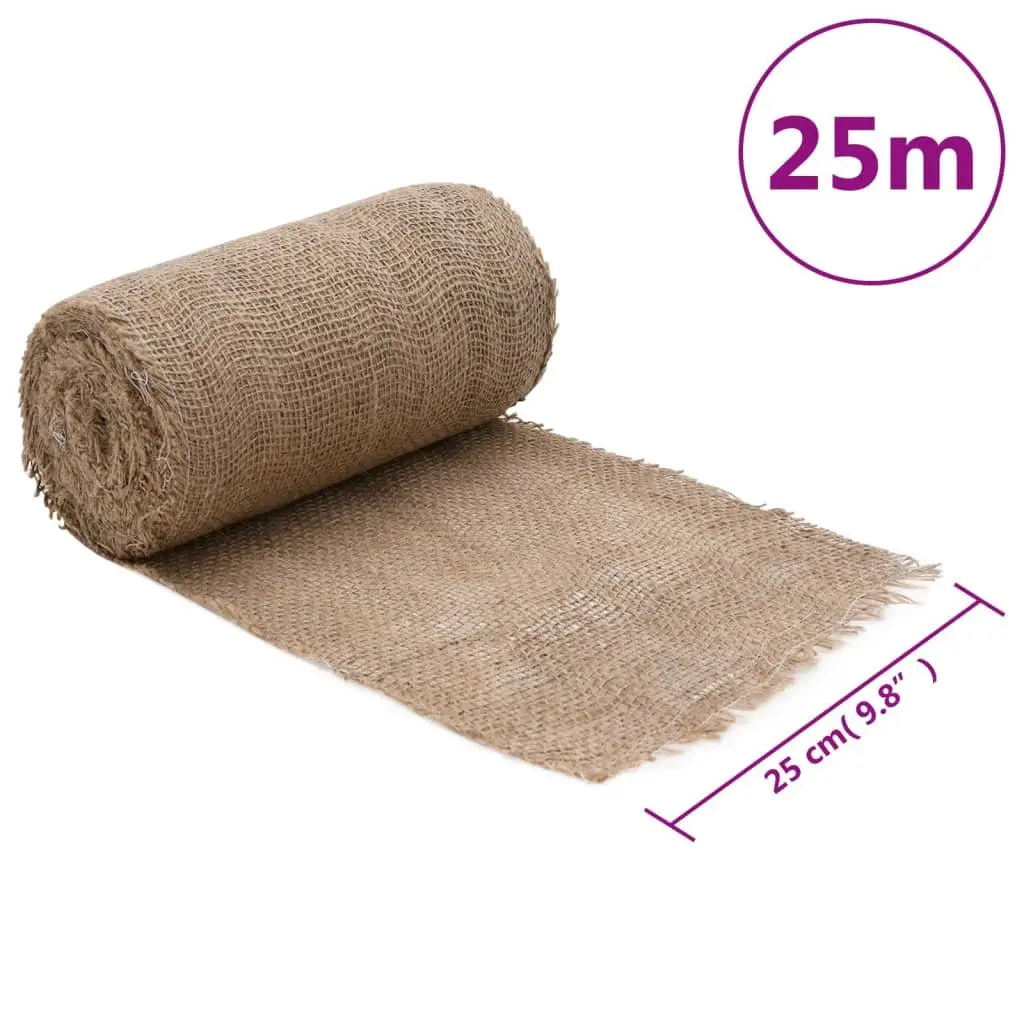 Jute Roll Natural 0.25x25m Burlap Runner Home Decor Weddings Events Craft