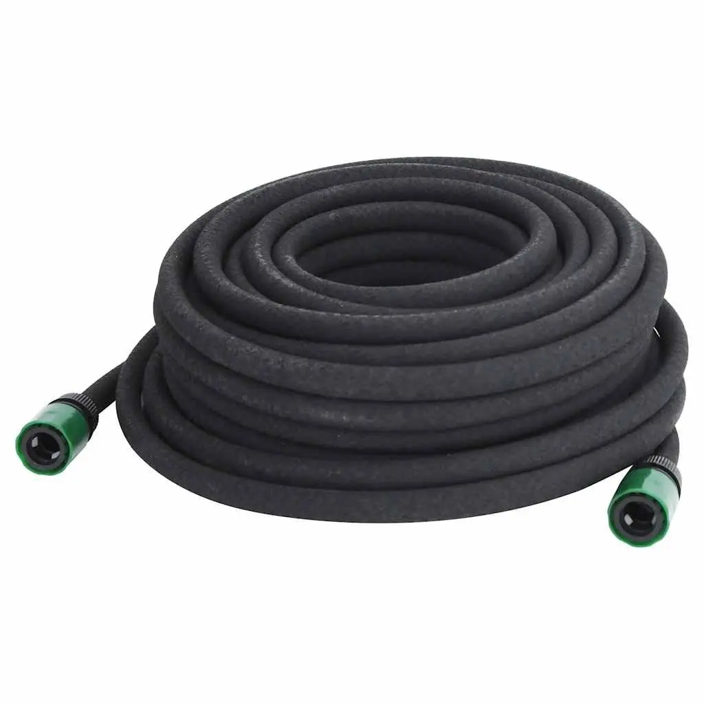 Garden Soaker Hose 25m Black Drip Irrigation Watering Hose for Plants Lawn