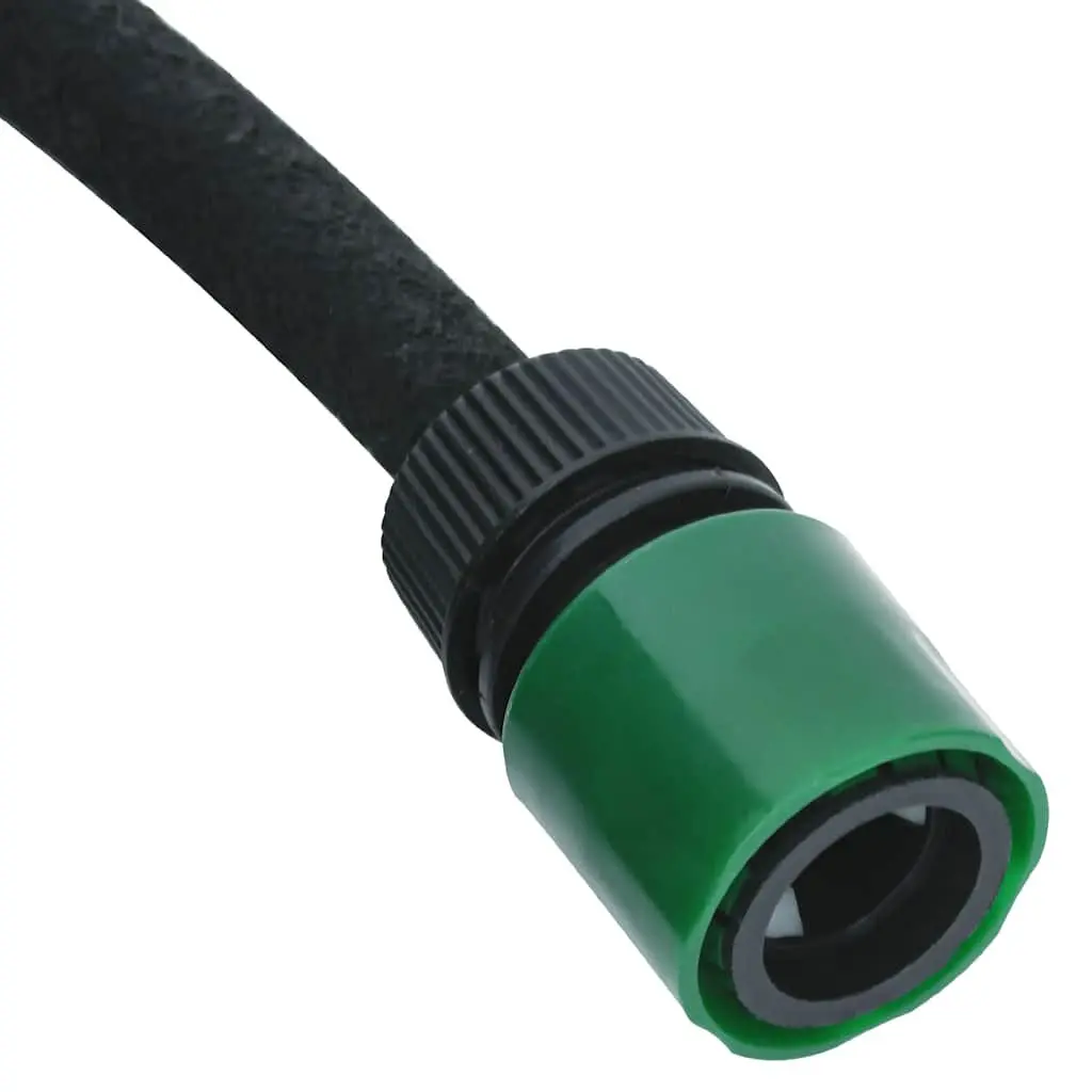 Garden Soaker Hose 100m Black Drip Irrigation Watering System Flexible Coil