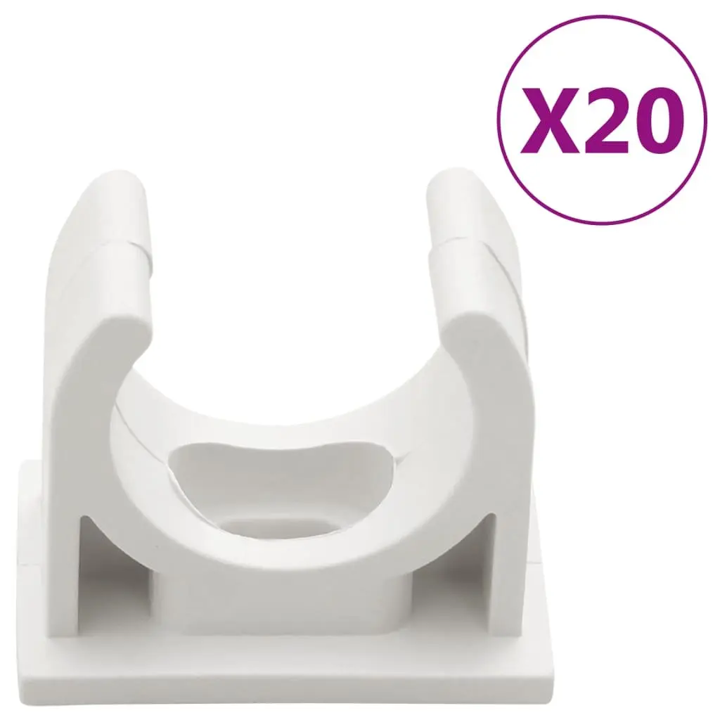Cable Trunking 20mm White PVC Cord Cover 10m