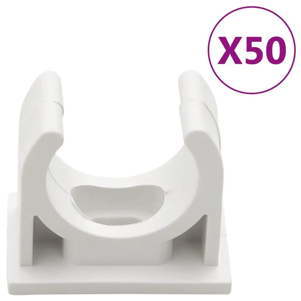 Cable Trunking Wire Management 20mm White PVC Clip-On 30m