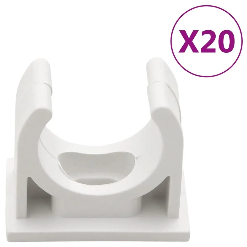 PVC Cable Cover 25mm White Wire Trunking 10m Length Wall Floor Organiser