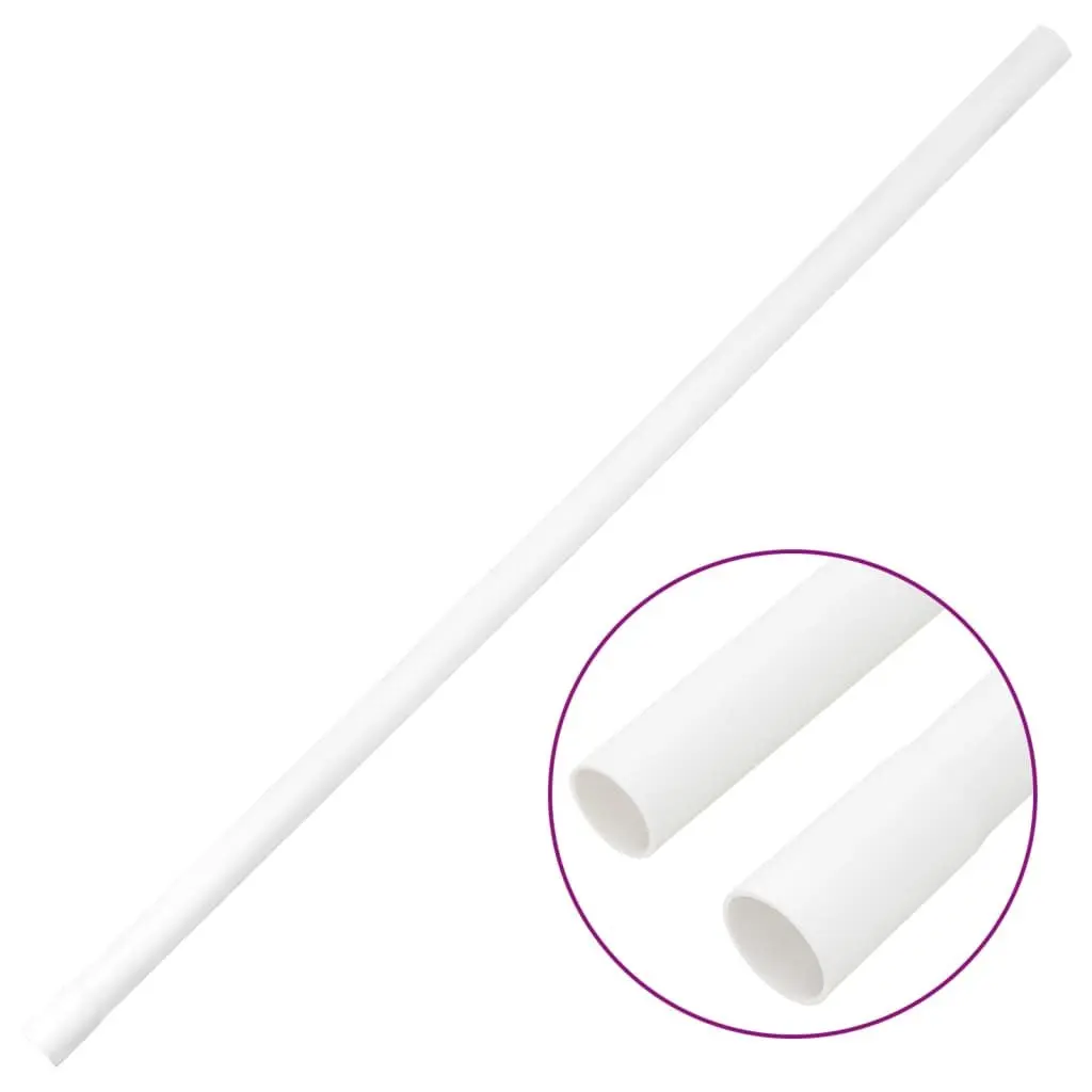 Cable Trunking 25mm White 30m PVC Cord Cover Clips Wall Floor Ceiling Management