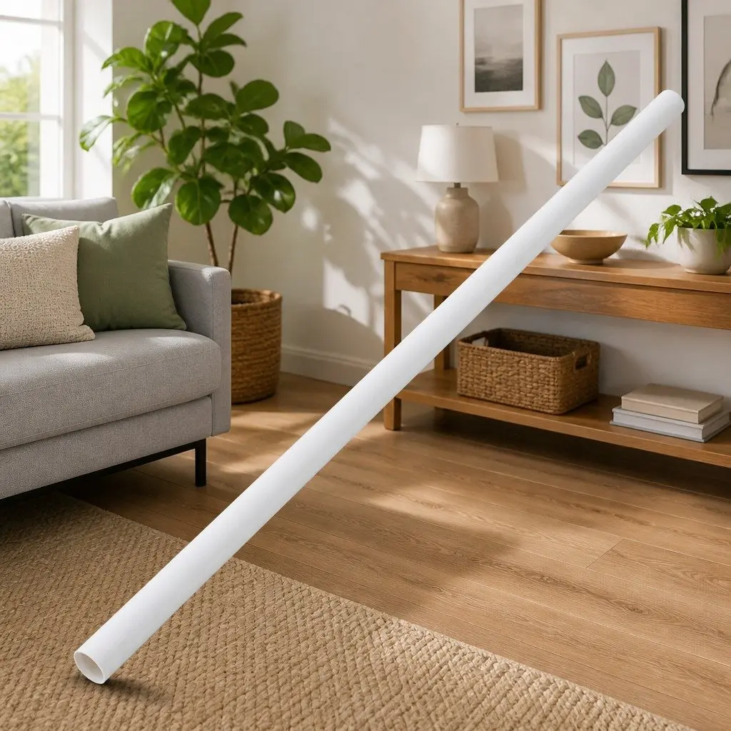 White PVC Cable Trunking Ø30mm Length 10m