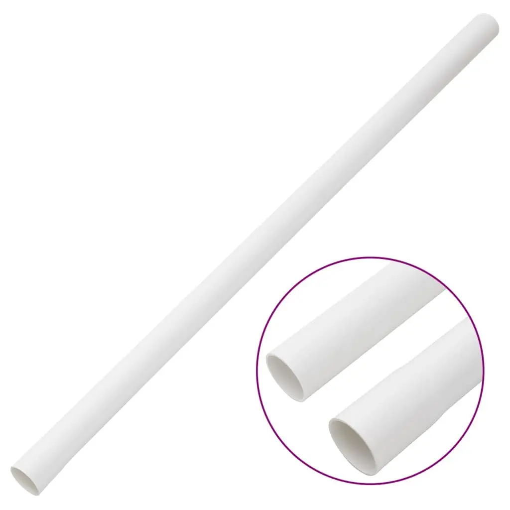 Cable Trunking System 30mm Diameter 30m White PVC Cord Cover Organizer