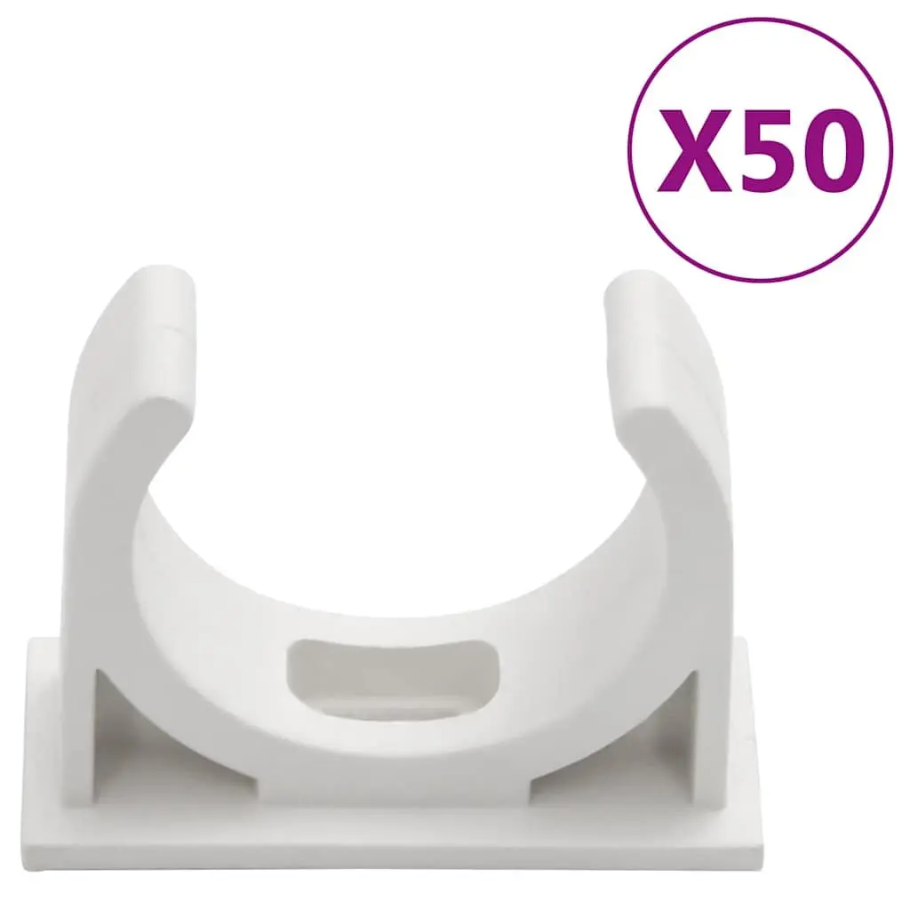 Cable Trunking System 30mm Diameter 30m White PVC Cord Cover Organizer