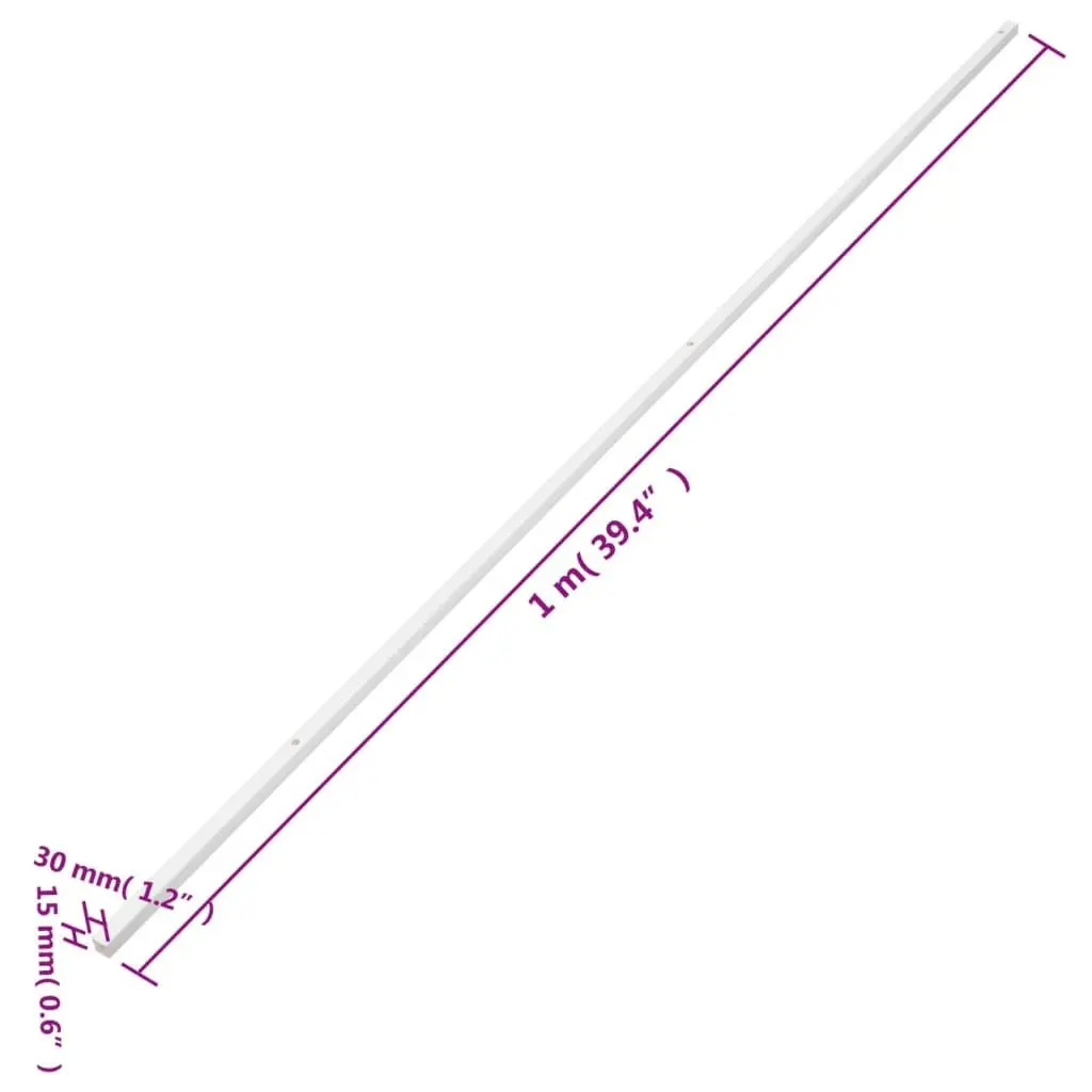 Cable Trunking 30x15mm 10m White PVC Cord Cover Organiser Management Channel