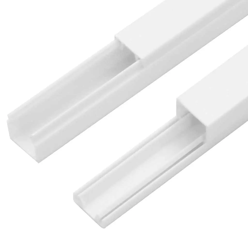 White PVC Cable Trunking, 30x20mm, 10m