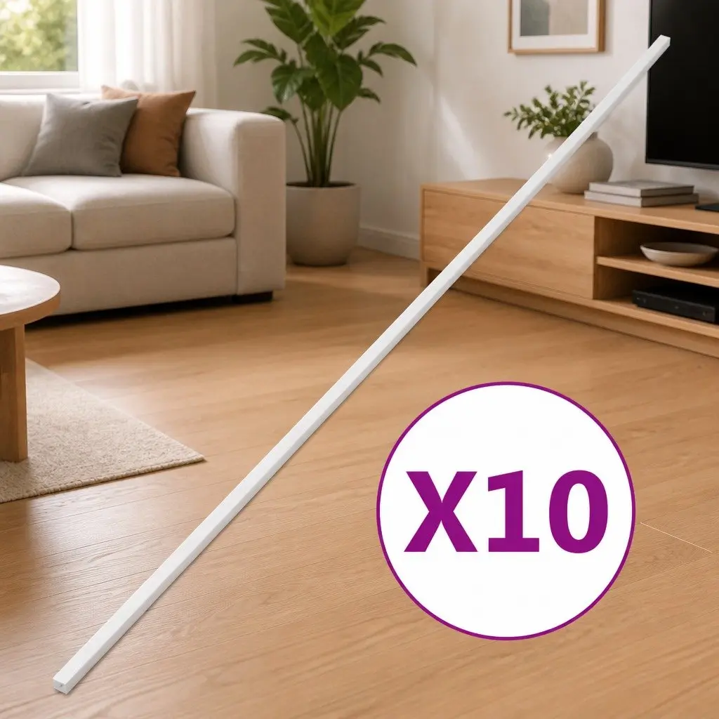 10m White PVC Cable Trunking for Cable Management