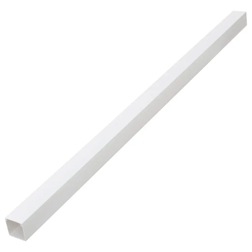Cable Trunking Cord Cover Organizer 60x40mm 10m PVC White