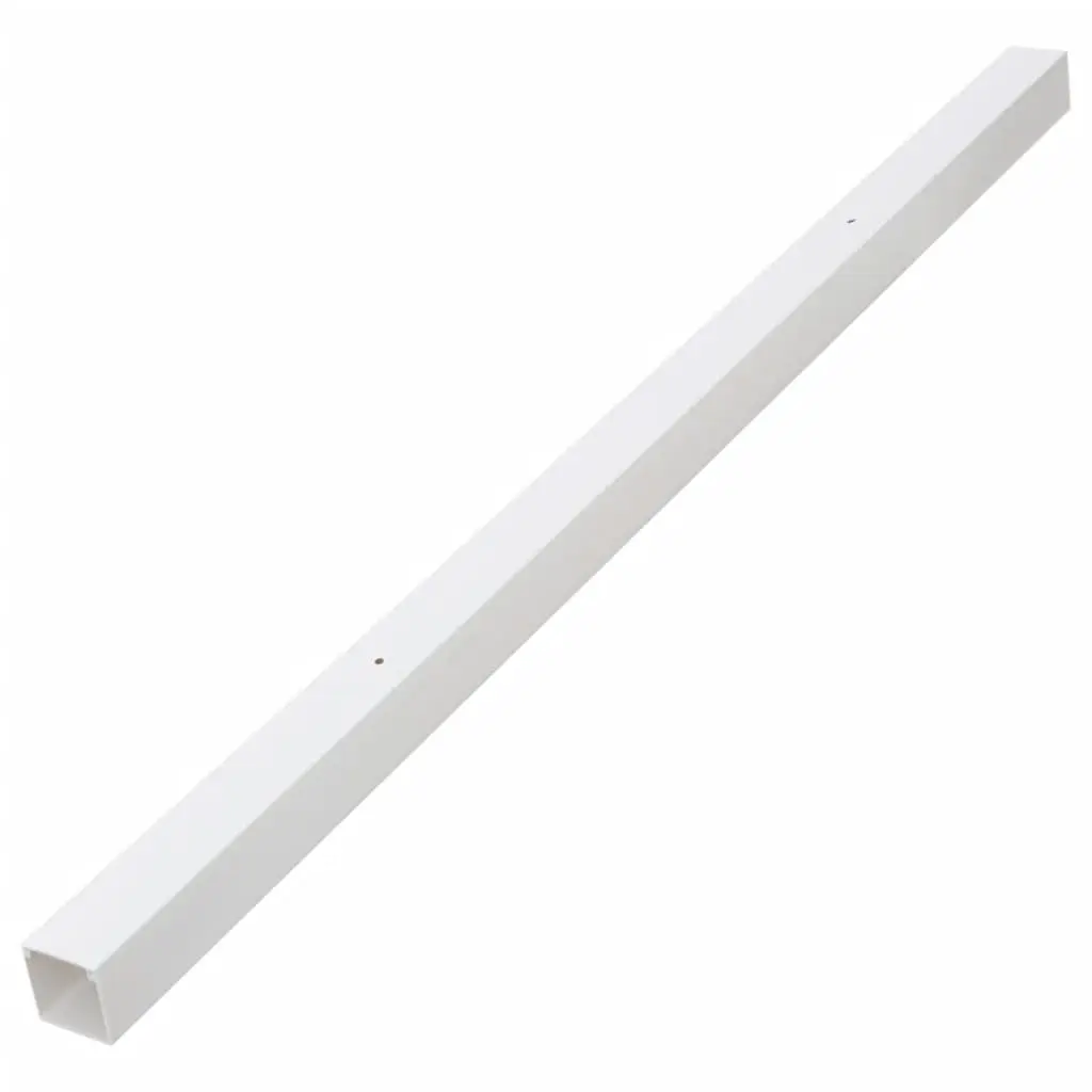 Cable Trunking Cord Cover Organizer 60x40mm 10m PVC White